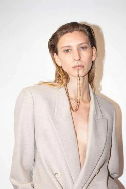 Domestique Long Bold Chain Double Earring 18K - 24K Gold