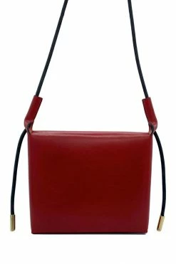Domestique Medium Flap Red Leather Pouch