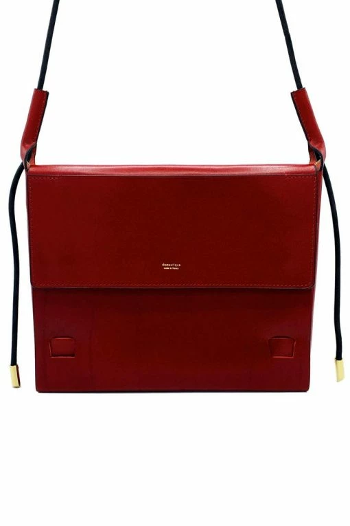 Hot Sale π Domestique Large Flap Red Leather Pouch 18K - 24K Gold π 4 Domestique Large Flap Red Leather Pouch 18K - 24K Gold