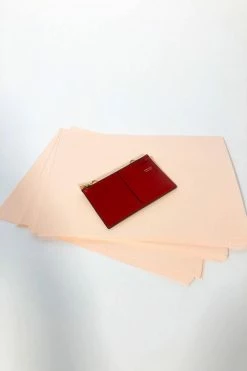 Domestique Medium Postal Red Leather Wallet