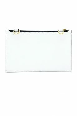 Domestique 18K - 24K Gold Medium Postal White Leather Wallet
