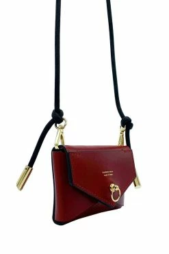 Best Pirce 🧨 Domestique 18K - 24K Gold Mini Envelope Red Leather Purse 😉 7 Domestique 18K - 24K Gold Mini Envelope Red Leather Purse
