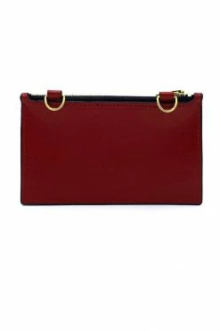 Domestique 18K - 24K Gold Mini Postal Red Leather Wallet
