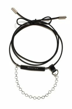 Domestique Leather Chained Up Necklace