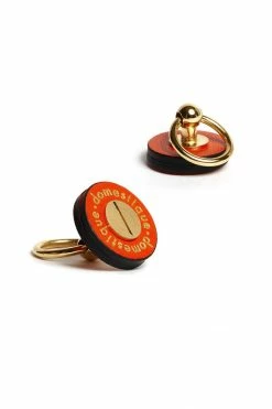 Domestique Red Fox Leather Screw On Pins