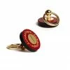 Flash Sale 💯 Domestique Red Fox Leather Screw On Pins ✨ 2 Domestique Red Fox Leather Screw On Pins
