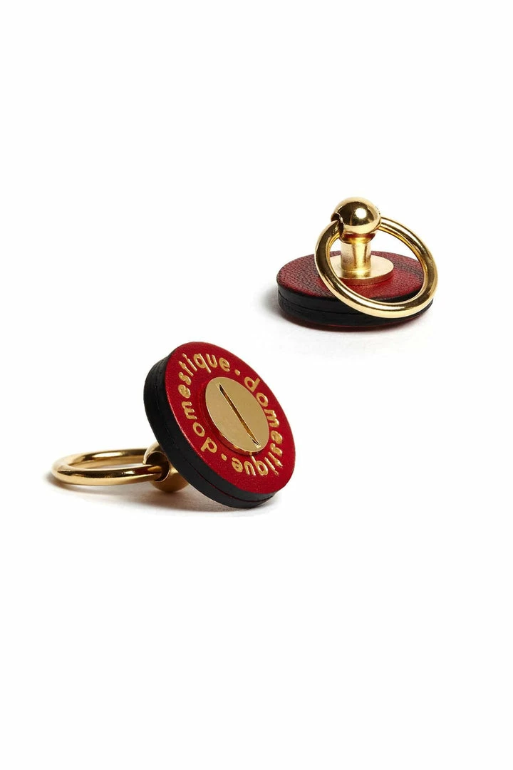 Flash Sale π― Domestique Red Fox Leather Screw On Pins β¨ 3 Domestique Red Fox Leather Screw On Pins