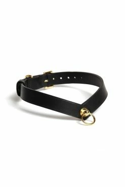 Domestique O-Ring Leather Choker Toys & Accessories