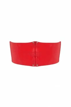 Elissa Poppy Latex Bandeau Crop Top