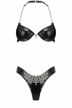 Elissa Poppy Gamma Tau Latex Lingerie Set