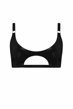 Elissa Poppy Cut Out Latex Bralette