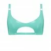 Elissa Poppy Jade Green Cut Out Latex Bralette