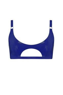 Elissa Poppy Cut Out Latex Bralette