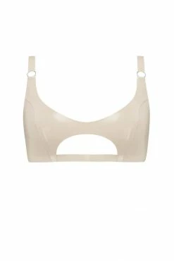 Elissa Poppy Cut Out Latex Bralette