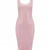 Flash Sale π Elissa Poppy Baby Pink Latex Midi π Dress π― 1 Elissa Poppy Baby Pink Latex Midi Dress