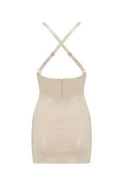 Elissa Poppy Latex Mini Dress