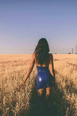 Elissa Poppy Latex Mini Dress