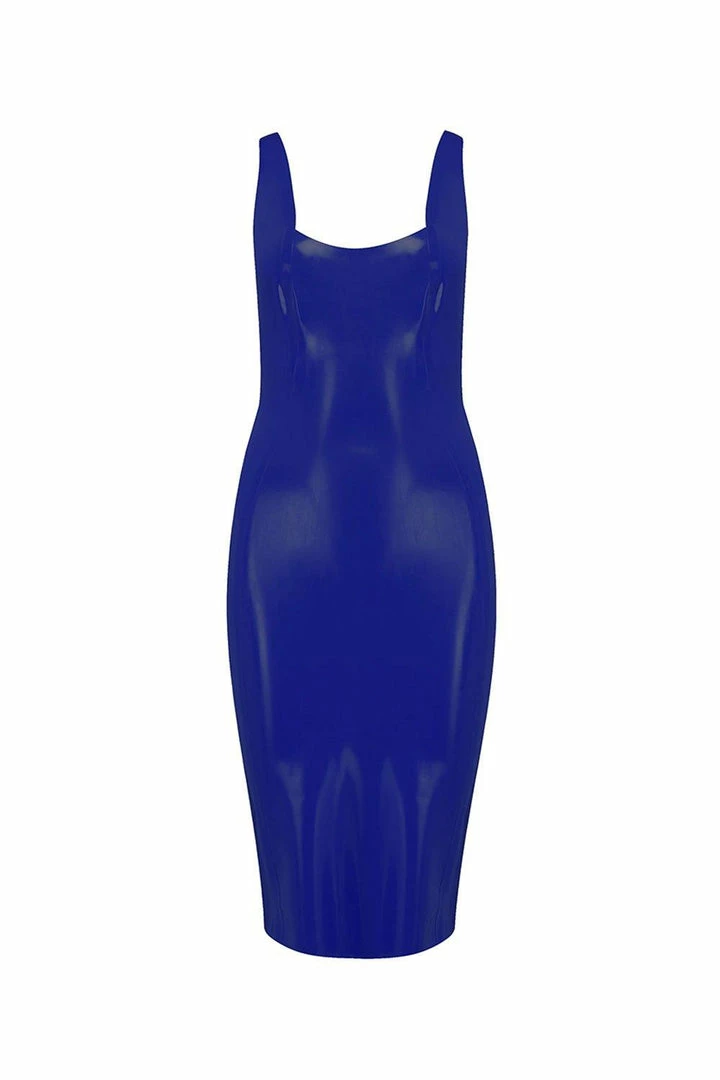 Deals π― Elissa Poppy Royalblue Navy Latex Midi π Dress π 3 Elissa Poppy Royalblue Navy Latex Midi Dress