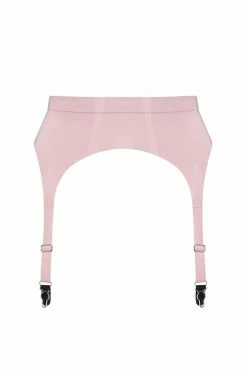 Elissa Poppy Latex Garter Belt