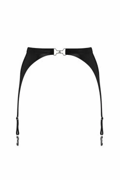 Elissa Poppy Latex Garter Belt
