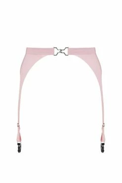 Elissa Poppy Latex Garter Belt