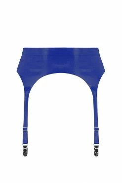 Elissa Poppy Garter Belts Royalblue Navy Latex Garter Belt