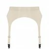 Elissa Poppy White Ivory Latex Garter Belt
