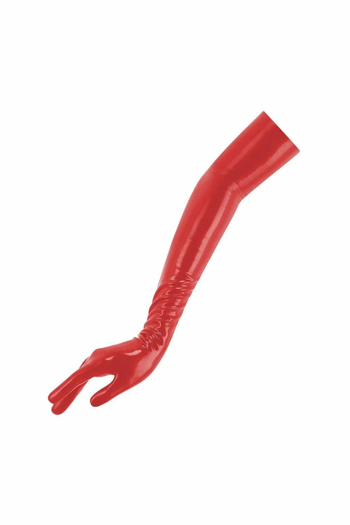 Deals π Elissa Poppy Omega Scarlet Red Opera Long Latex Gloves π 3 Elissa Poppy Omega Scarlet Red Opera Long Latex Gloves