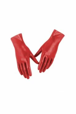 Elissa Poppy Psi Short Latex Gloves