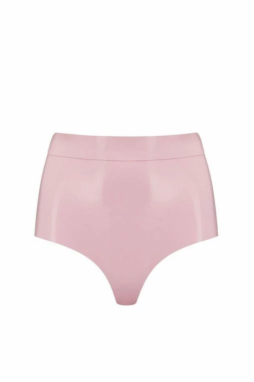 Elissa Poppy Baby Pink Latex Disco High Waist Pant