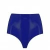 Elissa Poppy Royalblue Navy Latex Disco High Waist Pant