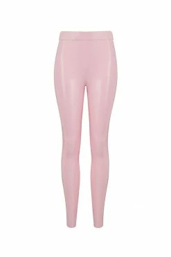 Elissa Poppy Baby Pink Latex Leggings