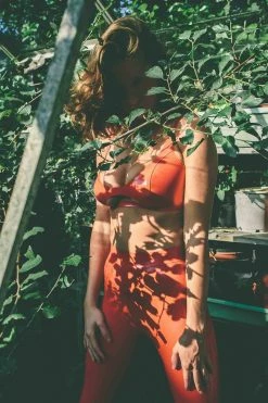 Stockings & Thigh Highs Elissa Poppy Latex Leggings