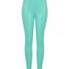Elissa Poppy Jade Green Latex Leggings