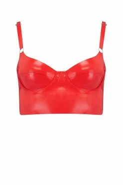 Elissa Poppy Latex Full Cup Longline Bra