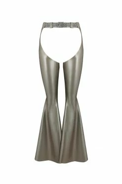 Elissa Poppy Chi Cowgirl Silver Latex Chaps