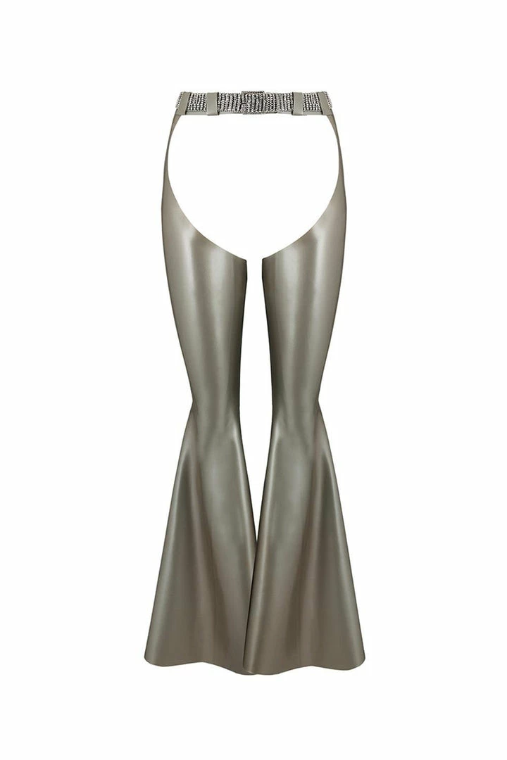 Buy π₯ Elissa Poppy Chi Cowgirl Silver Latex Chaps β€οΈ 4 Elissa Poppy Chi Cowgirl Silver Latex Chaps