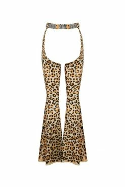 Elissa Poppy Chi Cowgirl Leopard Latex Chaps