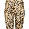 Elissa Poppy Beta Leopard Latex Biker Short