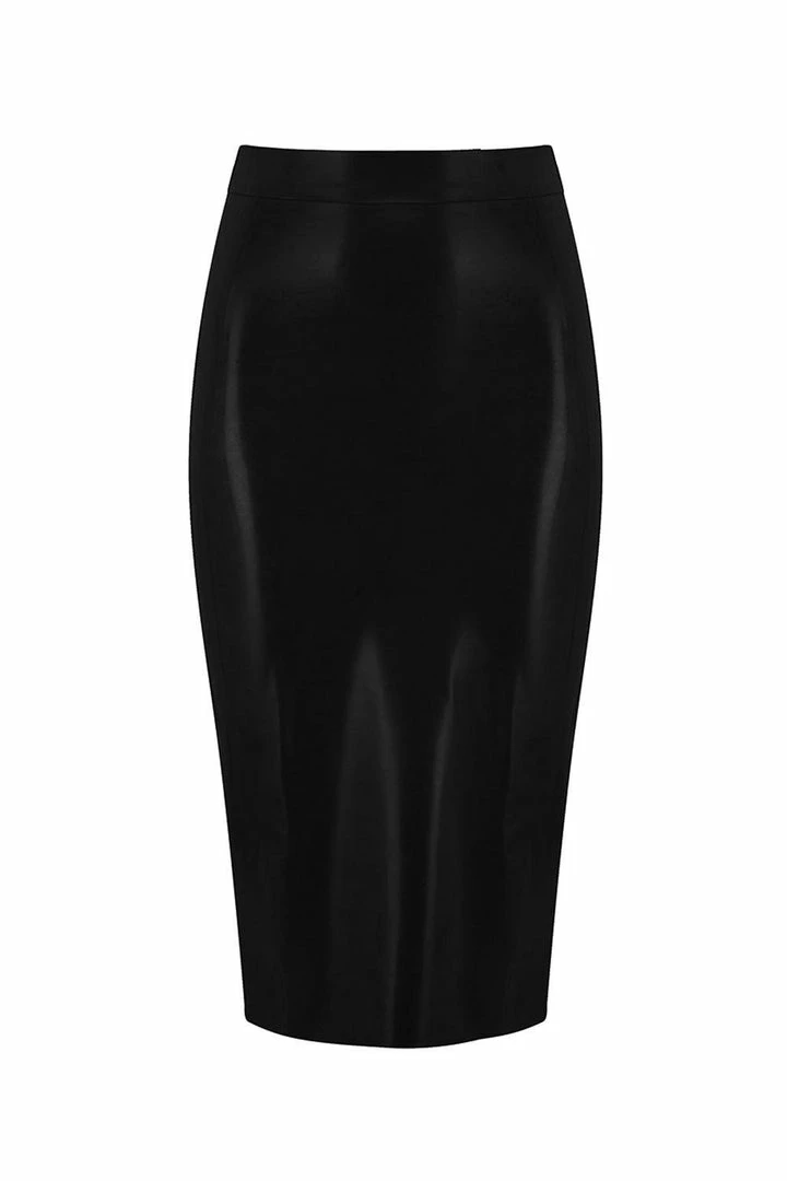 Promo π Elissa Poppy Latex Midi π Skirt β 3 Elissa Poppy Latex Midi Skirt
