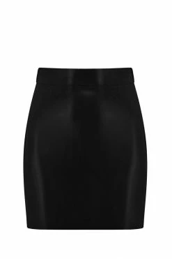 Elissa Poppy Latex Mini Skirt