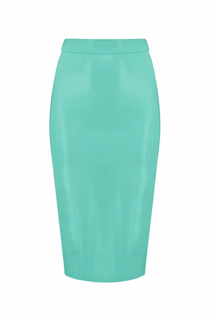 Best reviews of π Elissa Poppy Jade Green Latex Midi π Skirt π 3 Elissa Poppy Jade Green Latex Midi Skirt