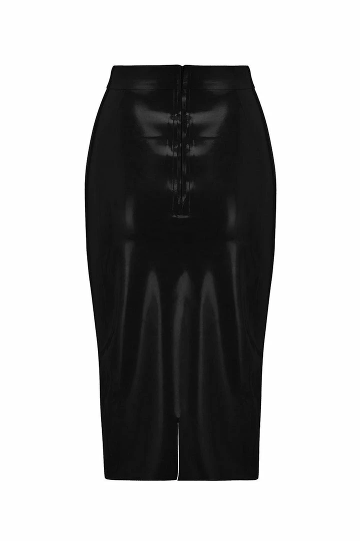 Promo π Elissa Poppy Latex Midi π Skirt β 4 Elissa Poppy Latex Midi Skirt