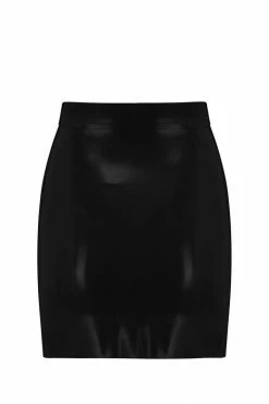 Elissa Poppy Latex Mini Skirt