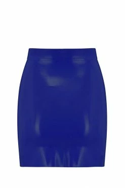 Elissa Poppy Latex Mini Skirt