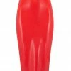 Elissa Poppy Scarlet Red Latex Midi Skirt