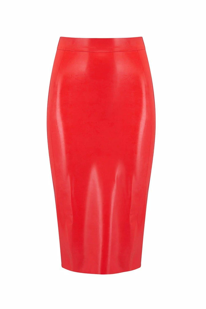 Promo π Elissa Poppy Latex Midi π Skirt β 5 Elissa Poppy Latex Midi Skirt