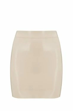 Elissa Poppy Latex Mini Skirt