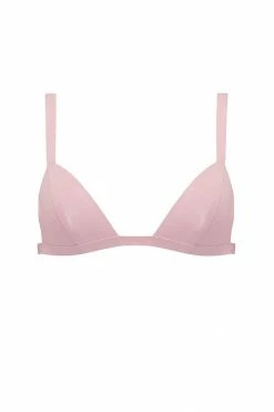 Elissa Poppy Baby Pink Latex Triangle Bra Bras