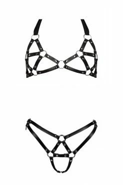 Darkest Fox Shop 31 VoyeurX Eternity Leather Harness Set Lingerie Sets